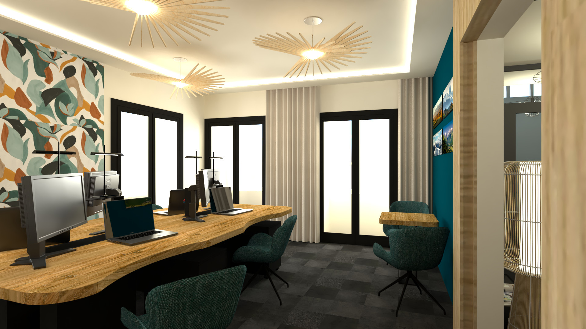 Réorganisation et décoration de locaux professionnels . Arreau (Projet)