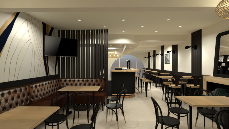 Rénovation d'un café . Arreau