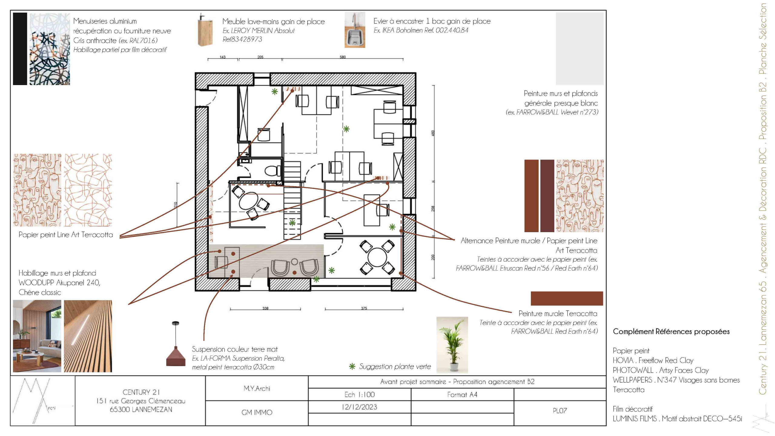 Rénovation et optimisation d'une agence commerciale . Lannemezan