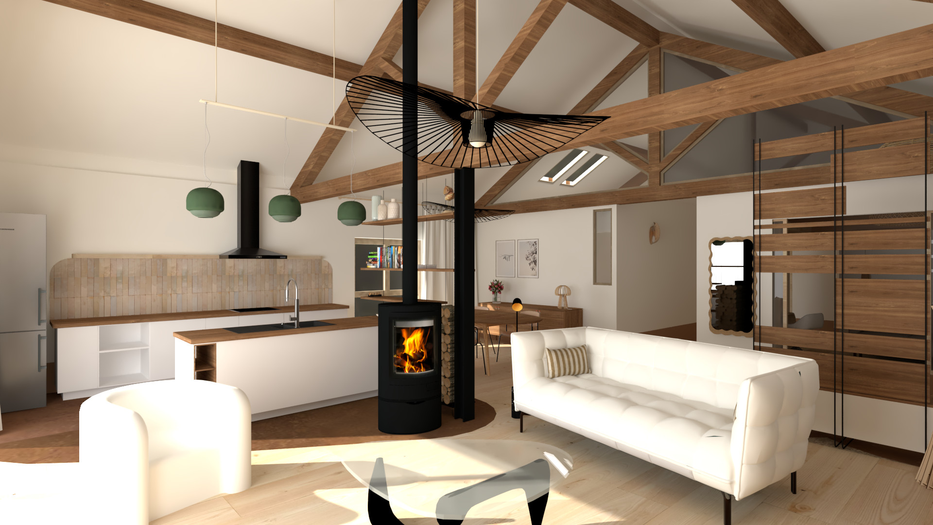 Réhabilitation d'une étable . Lacrabe